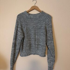 Free People Gray Crew Neck Sweater